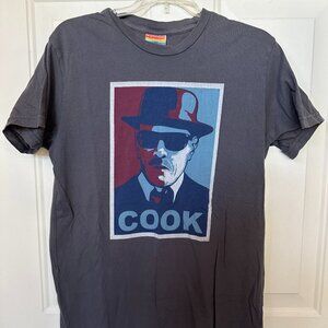 Breaking Bad "Cook" Heisenberg Men's Grey T-Shirt, Size: Small